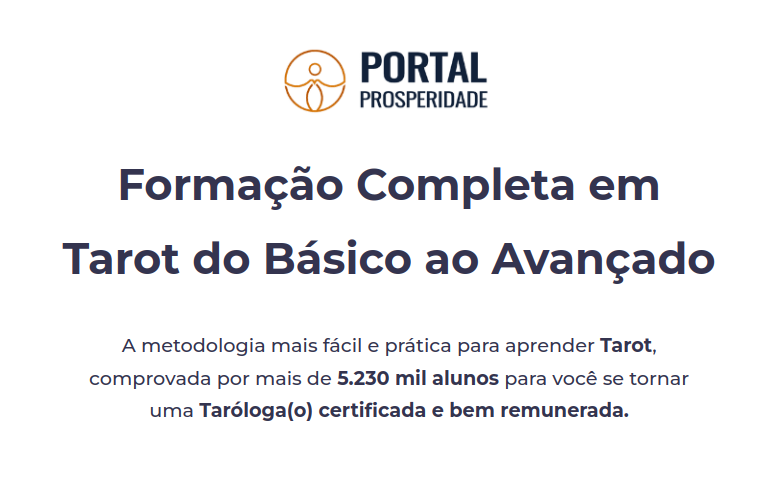 Formação Completa em Tarot do Básico ao Avançado